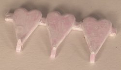 Triple Heart Robe/Coat Hook Lavender by Syreeta's
