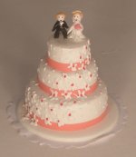 Three Tire Weding Cake #K2252