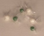 Wrapped Gumballs Green & White St.Patricks Day #K2731