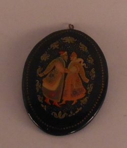 Russian Lacquer Box Plaque by Alexander International