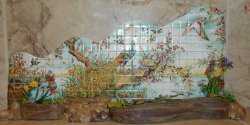 Peacock Exotic Garden Display by Tiny Ceramics