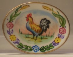 Provencal Coq Oval Platter by Christopher Whitford