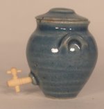 Pottery #37 Blue Vinaigrier by Elisabeth Causeret