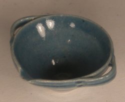 Pottery #97 Blue Puisaye Terrine by Elisabeth Causeret
