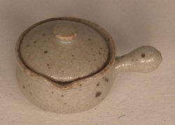 Pottery #62 Grey Pot w/Lip by Elisabeth Causeret #A