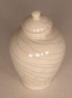 Craquele Temple Jar #C4 by Elisabet Causeret