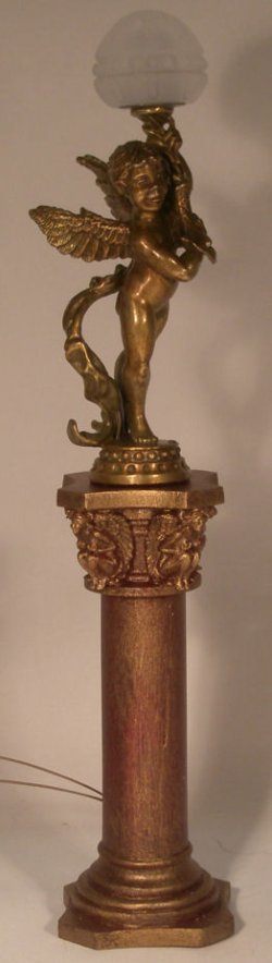 Cherub Pedistal Lamp by Jim Pounder