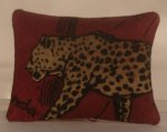 Silk Pillow #15 Leopard by Wendy Smale