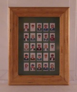 Framed Tobacco Cards Baseball by Shepherds