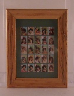 Framed Tobacco Cards Fancy Ladies by Shepherds