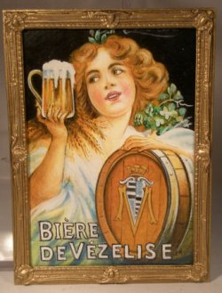 French Advertising Painting Biere by Christopher Whitford