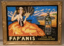 French Advertising Painting Fap Anis by Christopher Whitford