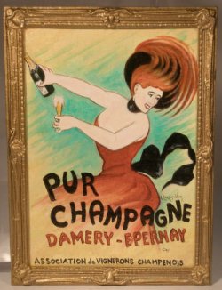French Advertising Painting Damery-Epern by Christopher Whitford