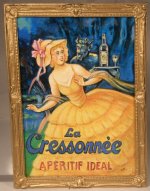 French Advertising Painting La Cressonne by Christopher Whitford