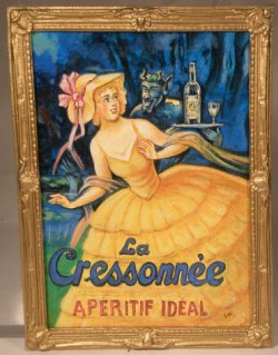 French Advertising Painting La Cressonne by Christopher Whitford