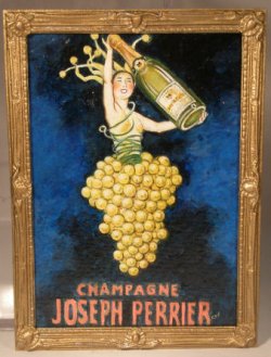French Advertising Painting Perrier Cham by Christopher Whitford