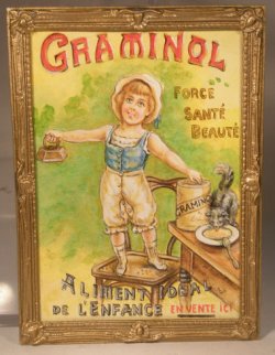 French Advertising Painting Graminol by Christopher Whitford