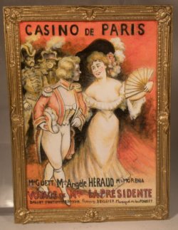 French Advertising Painting Casino Paris by Christopher Whitford