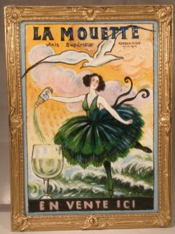 French Advertising Painting La Mouette by Christopher Whitford