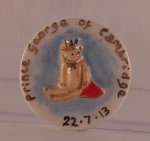 Prince George Commemorative Birth Plate by Sally Meekins