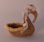 Swan Basket #4 by Akita Kumiko