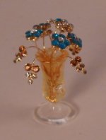 Venition Vase w/Crystal Flowers by Ursula Stumer A by Gerd Felka