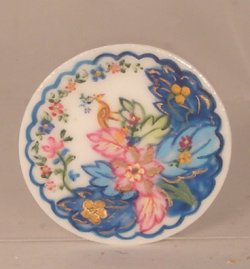 Tobacco Leaf Round Platter by Christopher Whitford