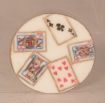 Playing Cards Round Platter by Christopher Whitford