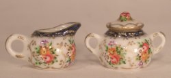 Madam Pompadour Creamer & Sugar by Christopher Whitford