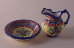 Polish Pattern Anna Pitcher & Bowl by Christopher Whitford
