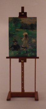 Easle w/Painting by Bernard Lefebvre
