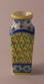 Polish Pattern Martyna Square Vase by Christopher Whitford