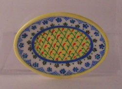 Polish Pattern Martyna Oval Tray by Christopher Whitford