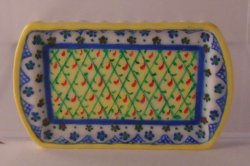 Polish Pattern Martyna Rectangle Tray by Christopher Whitford