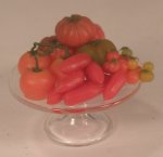 Tomatos on Glass Compote by Silvia Cucchi