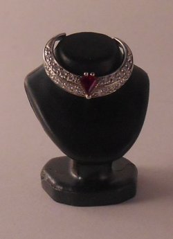 Platinum w/Ruby Collar Necklace by Schindler