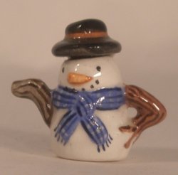 Snowman Teapot #1 by Sally Meekins