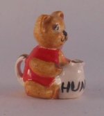 Teddy Bear Teapot Red by Valerie Casson
