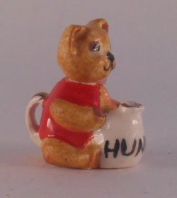 Teddy Bear Teapot Red by Valerie Casson