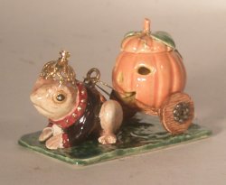 King Toad Pulling Pumpkin by Dominique Levy