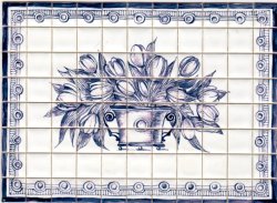 Delft Tulips by Tiny Ceramics