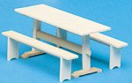Colonial Trestle Tbl 2 BenchKit/Unfin by Houseworks Colonial Trestle Tbl 2 BenchKit/Unfin by Houseworks