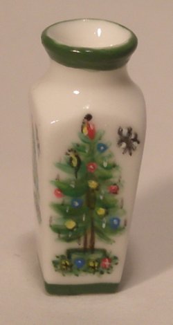 Christmas Tree Square Vase by Christopher Whitford