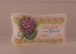 Vintage Soap Box Pillow #3 by Janet Nowicki
