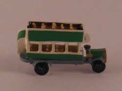 Double Decker Bus Green by Minnie Maria