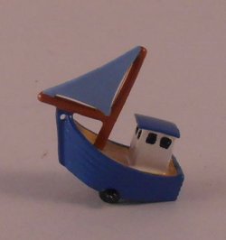 Sailboat Blue by Minnie Maria