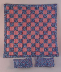 Quilt #1 Pink/Blue by Needlework by Leslie