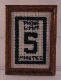 Phone Limit by Needlework by Leslie