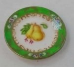English Fruit Pear Dinner Plate by Christopher Whitford