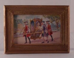 French Vintage Engraving Le Chaise by Paola Ojeda